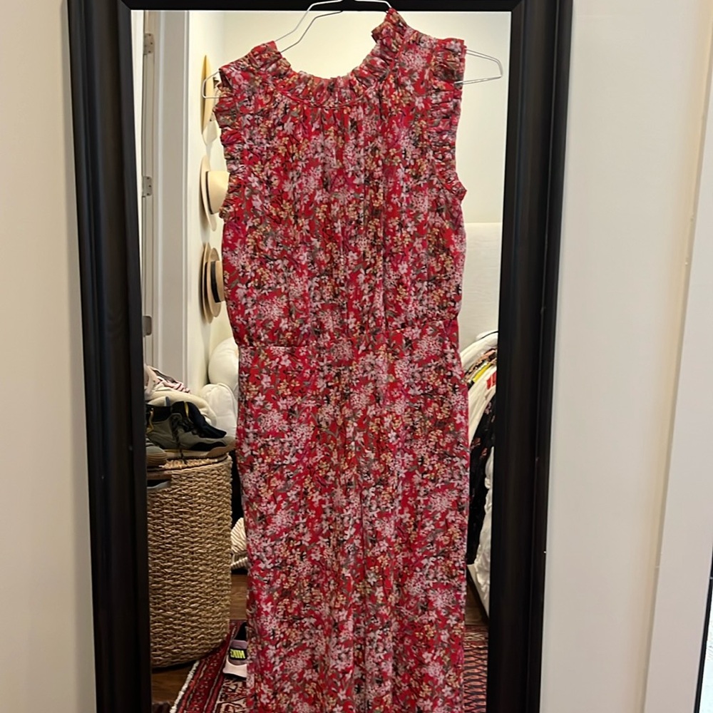 Ali & Jay floral jumpsuit.  Purchased at Anthropologie.